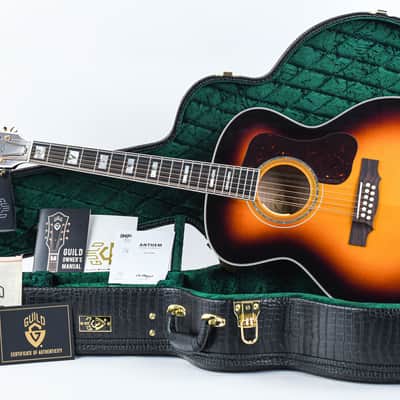 Guild F512E Maple Antique Burst USA image 3