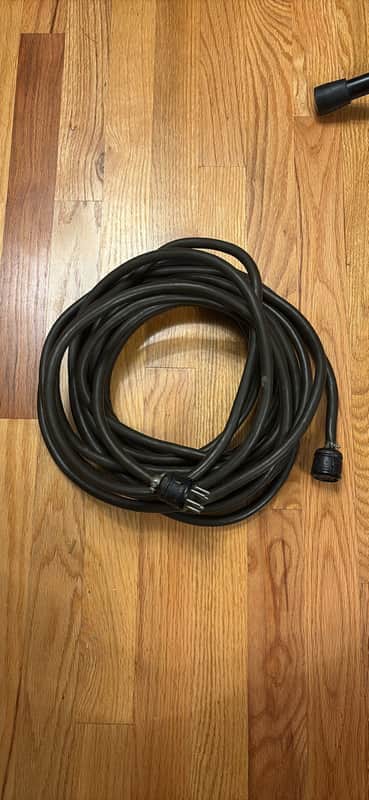 Leslie 6 Pin Connector Cable 30’ 1960s - Brown image 1
