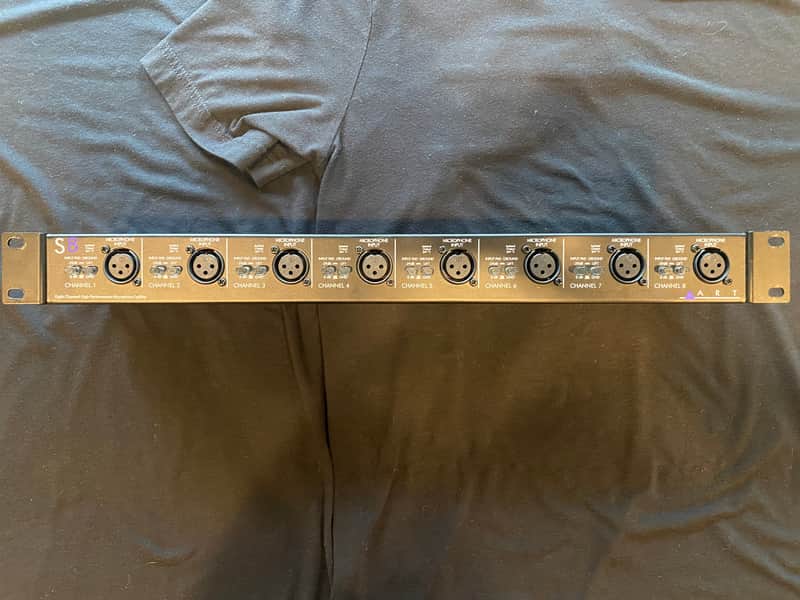 ART S8 Rackmount 8 Channel Microphone Splitter 2009 - Present - Black image 1