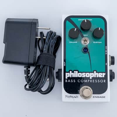 Pigtronix Philosopher Bass Compressor 2010s - Teal image 2