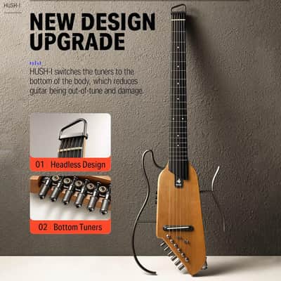 Donner HUSH-I Guitar ~ Maple image 7