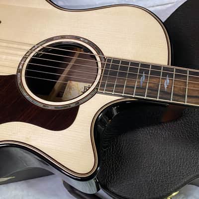 NEW! Taylor Next Generation Builder's Edition 814ce Adirondack Spruce/Honduran Rosewood - Natural - 4.8lbs - Prototype - Authorized Dealer - G07659 image 4