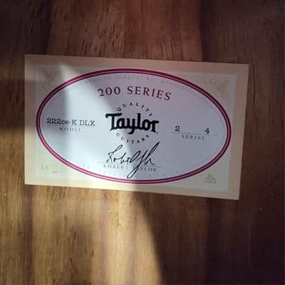 Taylor 222ce-K DLX 2024 Hawaiian koa solid top Deluxe Grand Concert Electric acoustic w/ Hard Taylor Case Mint!!! image 8
