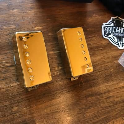 Brickhouse Toneworks 1960 P.A.F. Humbucker Pickup Set – Gold 2026 - Gold image 7