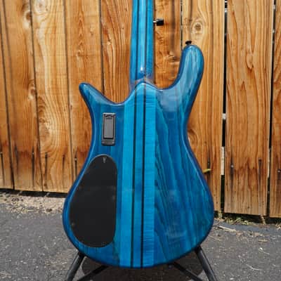 Spector NS Dimension 4 - Multi Scale Black & Blue 4-String Bass Guitar w/ Gig Bag image 9
