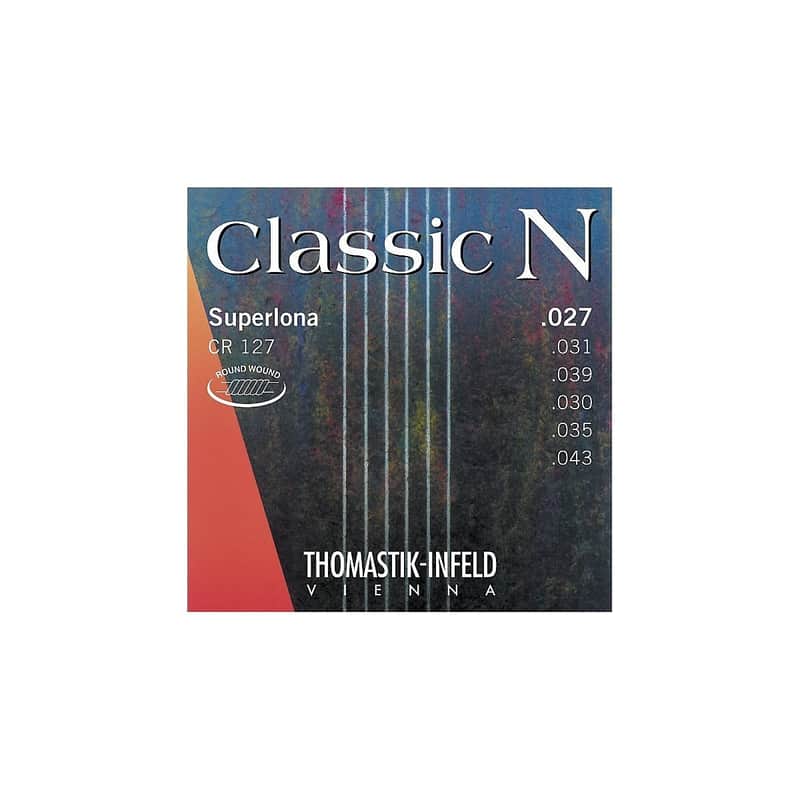 Thomastik-Infeld CR127 Classic N Superlona Plain Nylon Acoustic Guitar Strings - Light (.27 - .43) image 1