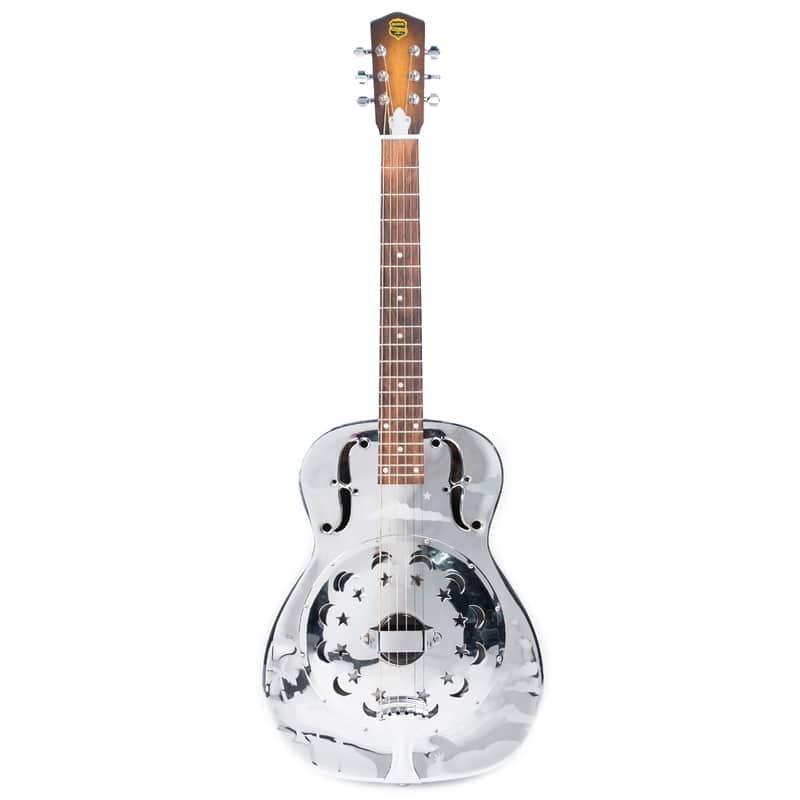 Dobro Duolian Nickle Plated Palm Tree, Sun & Moon Owned By Billie Joe Armstrong Of Green Day image 1