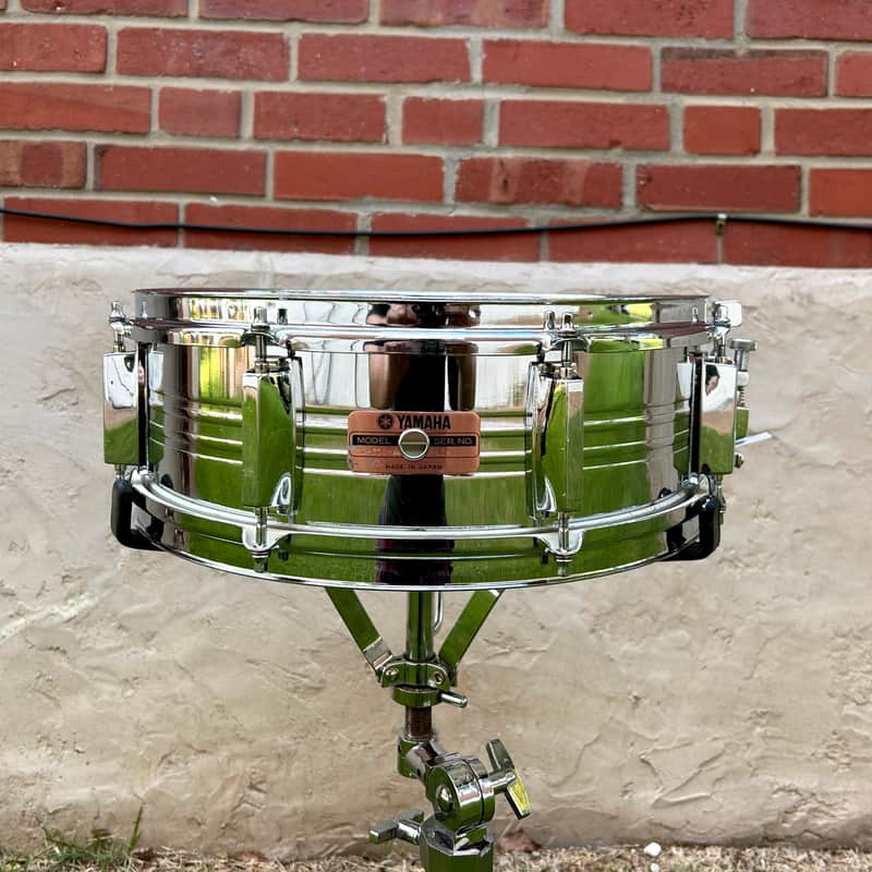 Vintage Yamaha SD-550MA Made In Japan Chrome Over Steel Snare Drum - 1980's image 1