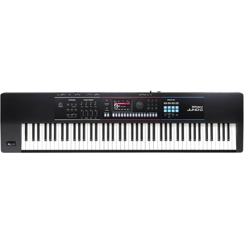 Roland JUNO-D8 Synthesizer | 88-Note Weighted Keyboard with Hammer Action | ZEN-Core Engine with Over 3800 Onboard Sounds | Intuitive Creative Tools | USB-C Audio/MIDI Interface for Mobile & Computers image 1