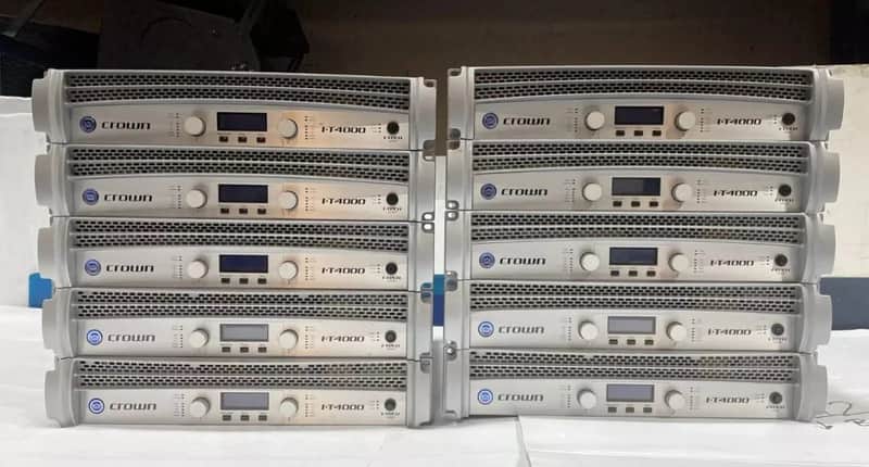 Crown I-Tech 4000 Professional 2-Channel Power Amplifier (LOT OF 4) THS image 1