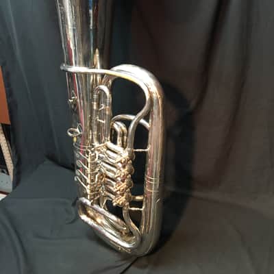 Mirafone Model 183 Tuba Eb 1960's Germany w/ Mouthpiece and Bag image 2