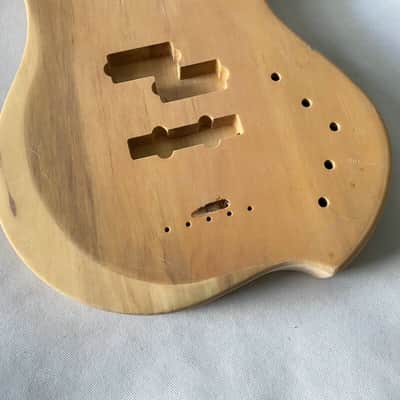 Solid Basswood 4 String Electric Bass Guitar DIY Project Body image 3