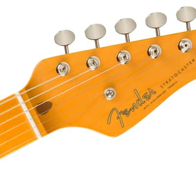 Fender 70th Anniversary American Vintage II 1954 Stratocaster Electric Guitar, Maple Fingerboard, 2-Color Sunburst image 4