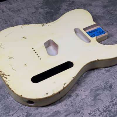 Real Life Relics 60’s Style Tele® Telecaster® Body Double Bound Aged Vintage White image 2