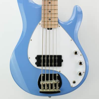 Sterling by Music Man StingRay Ray5 5-String Bass Chopper Blue image 1