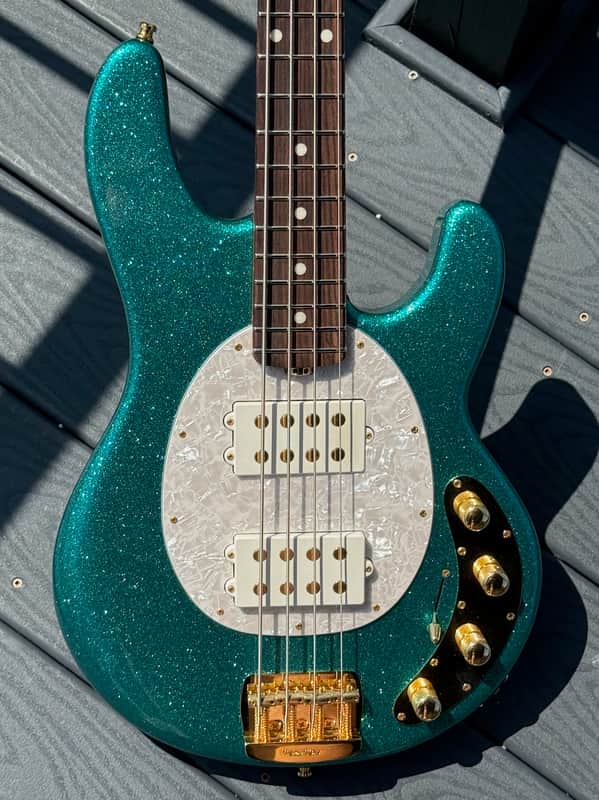 Music Man Stingray Special HH Bass 2024 - gorgeous Turquoise Sparkle bad ass w/a killer roasted maple neck. image 1