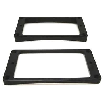 Humbucker Ring Set-Tapered w/ Curved Bottoms-Black image 1