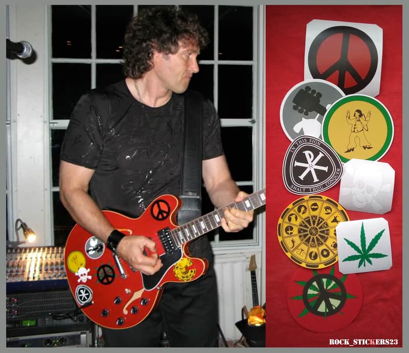 Alvin Lee guitar stickers decal Ten Years After signature Gibson Big Red ES-335 image 1