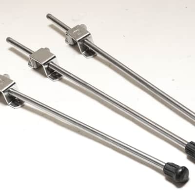 Ludwig (WFL) Floor Tom Legs &  Mounts, Chrome Plated, Original Deco Feet, Mounting Hardware - 1950s to Early 60s / INSPECTED & TESTED image 3