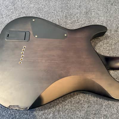 Schecter C-1 Platinum Satin Black Electric Guitar EMG image 9