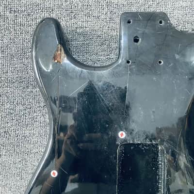 Red Flame Maple Top Strat Style Guitar Body Project Grade image 8