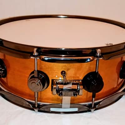 DW (c video) CUSTOM CINNAMON RAISIN LACQUER SNARE DRUM FREE SHIP TO C-USA! image 4