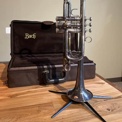 “Bach Stradivarius 239 C Trumpet – Sterling Silver Plus Bell, Large Bore (.462), 25R Leadpipe – Mint Condition” image 2