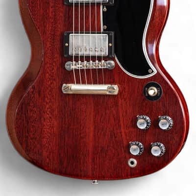 Gibson Custom 1961 Les Paul SG Standard Reissue Stop-Bar VOS Cherry Red image 3