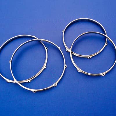 Pearl Stainless Steel Power Hoops 2 mm 2 x 12" + 2 x 14" Ultra RARE image 2