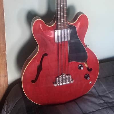 Greco  Bass SAB-120 w/ Vintage Greco Leather strap + Soft Case = Gibson EB2 image 2