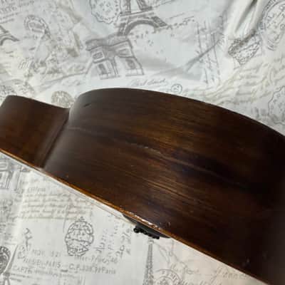 Harwood Parlor Guitar Circa 1895 - 1915 Ser #4512 Solid Brazilian Rosewood Back & Sides Premium Taylor Hard Shell Case image 11