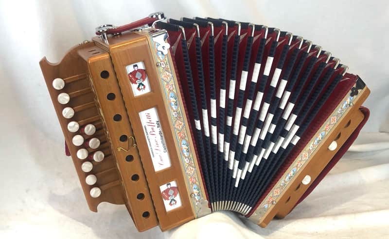 NEW Cherry Dino Baffetti Art. 25 Organetto Diatonic Button Accordion G LMM 12 2 image 1