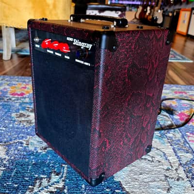 Hunter Amplifiers - Stingray - 4-watt Tube Combo - 8" Speaker - Red Snakeskin image 3