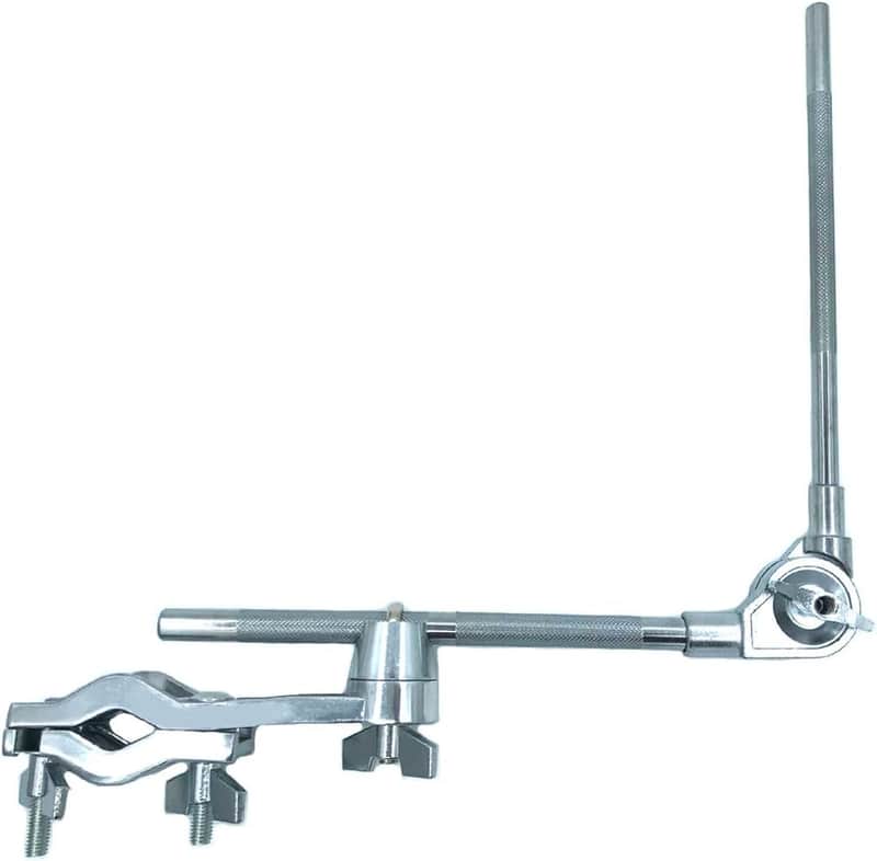 Cowbell Mount Holder Cowbell Mount with L-Rod and Drum Clamp, Adjustable Cowbell Percussion Mounting Bracket Arm Rod with Cowbell Drum Set Mounting Clamp Percussion Accessory Long image 1