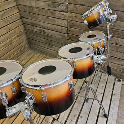 Tama Superstar 1979 Concert Tom Drum Set, Sunburst With Stands USED! RKCTS130626 image 2