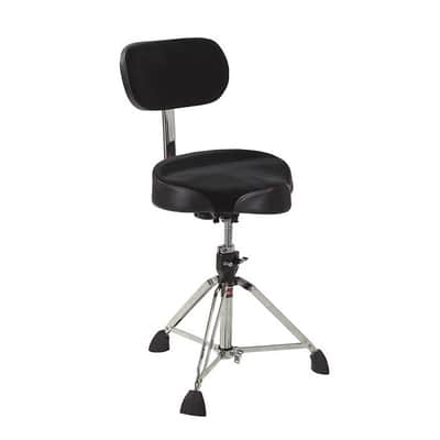 Gibraltar 9608MB Motorcycle-Top Double-Braced Drum Throne with Back Rest image 1