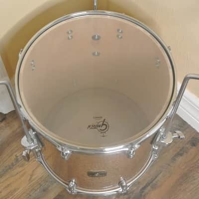 🎵 GRETSCH CATALINA CLUB 14" CHAMPAGNE SPARKLE FLOOR TOM 4 UR DRUM SET! 🎵 RL948 image 6