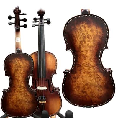 SONG Master 5 string Violin 4/4,Bird's eye wood Shell Purfling,Great sound#15828 image 1