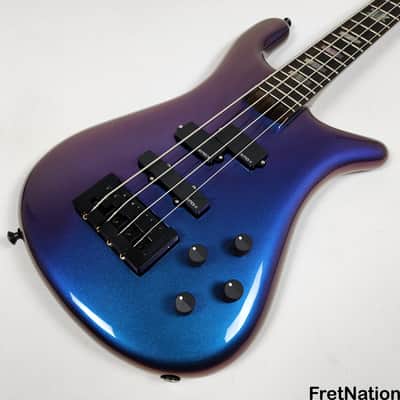 Spector USA NS-2 4-String Bass 1.5" Blue-Purple Colorshift Finish EMG PJX 9v HAZ 8.78lbs NS2 #1527 image 4
