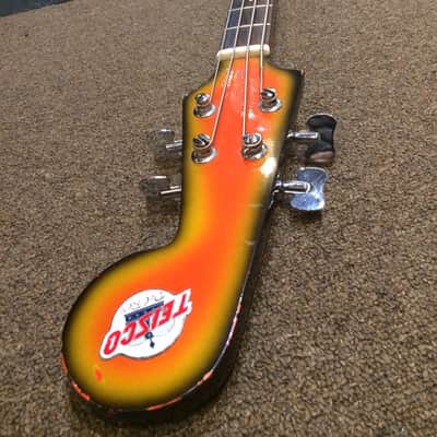 Teisco Del Rey EB200 60's Candy Corn image 3