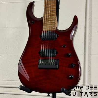 Ernie Ball Music Man JP15-7 7-String Electric Guitar w/ Case - Red Tide image 4
