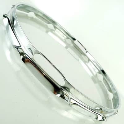 Ludwig 14"80s 12Lug 2.3mm Resonant Marching Snare Drum Rim/Hoop Triple Flange US image 1