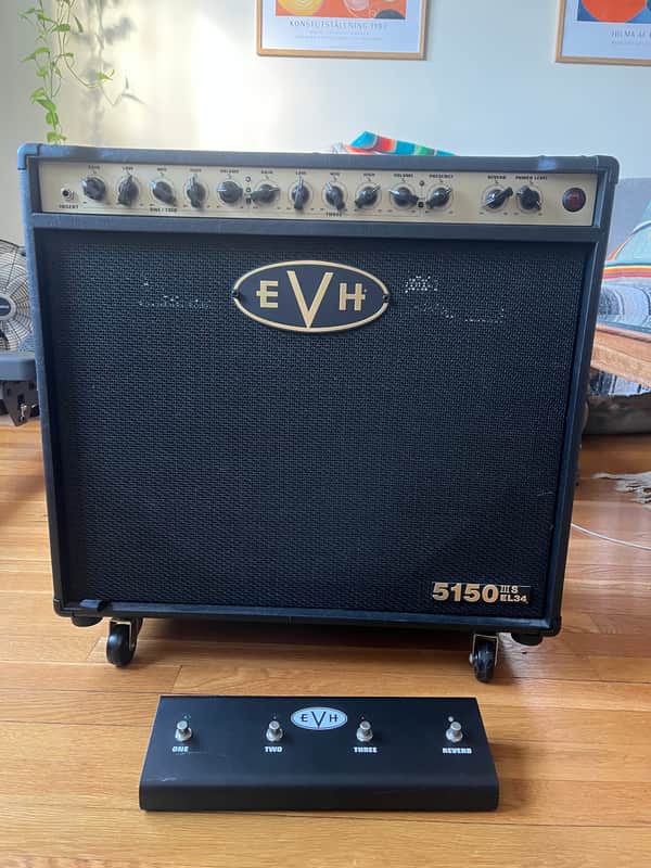 EVH 5150 III S EL34 3-Channel 50-Watt 1x12" Guitar Combo 2019 - Present - Black image 1