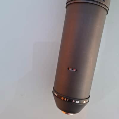 Neumann U 87 + EA87 Large Diaphragm Multipattern Condenser Microphone 1967 - 1985 - Matte Black image 4