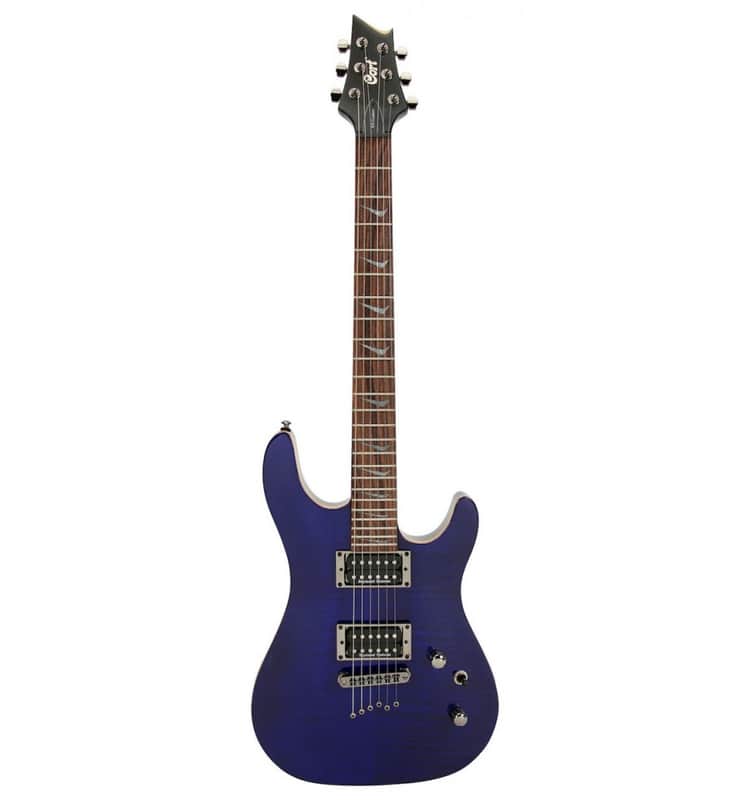 Cort KX Custom bright blue - Guitare électrique (+ étui) image 1