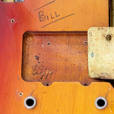 1958/1961 Fender Jazzmaster Employee Build Vintage Pre-CBS Offset Guitar Sunburst 100% Original w/ Case, Hangtag image 22