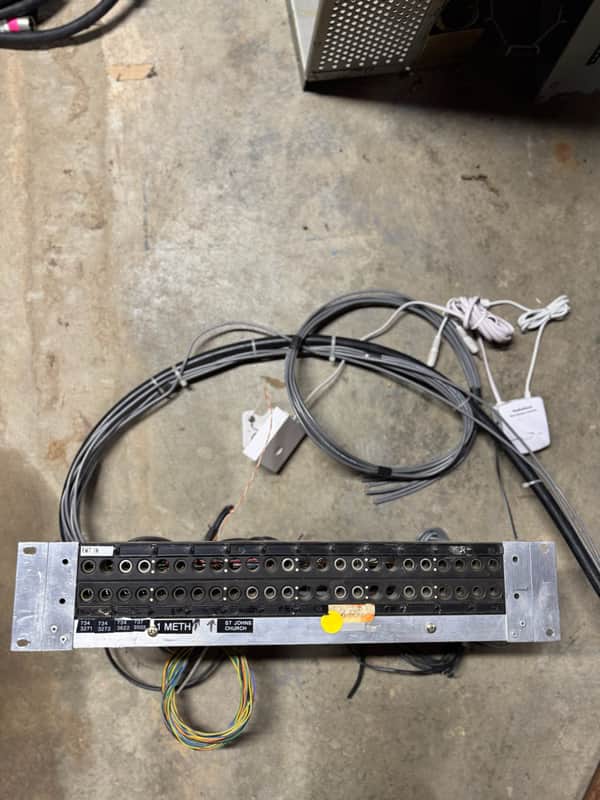 Vintage Longframe TT Bantam Patchbay & Cabling - Recording Studio Broadcast / Military Belden 8451 image 1