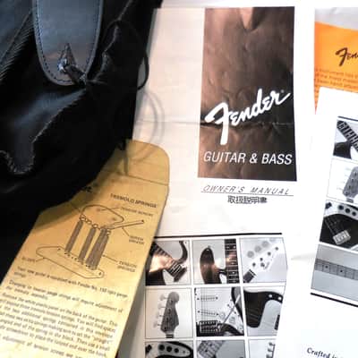 Official FENDER Gig Bag w/ MONSTER FENDER Mojo Lot 1960's-2025, Strap, Manuals, Tags, Sticker, Strings, 4 pairs FENDER SOCKS, MORE!! image 13