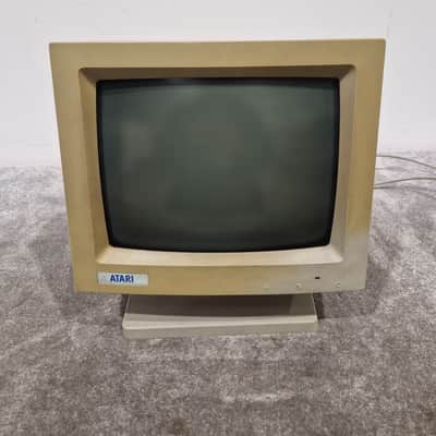 Atari SM125 - High-Resolution Monochrome Monitor - Very Good w/ Power Supply image 1