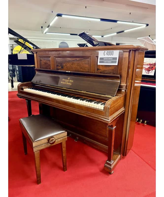 Steinway&Sons PIANOFORTE VERTICALE PALISSANDRO + PANCHINA image 1